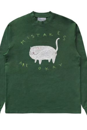 Cute Everyday Outfits, Outfit Inspo Casual Mistakes Are Okay Fat Cat Sweatshirt