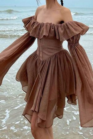 Cute Everyday Outfits, Outfit Inspo Casual Mocha Brown Mini Dress