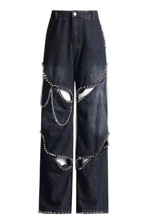 Cute Everyday Outfits, Outfit Inspo Casual Model Behavior Chain Ripped Jeans