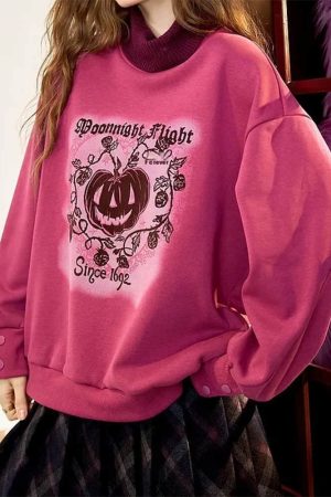 Cute Everyday Outfits, Outfit Inspo Casual Moonlight Flight Printed Sweatshirt