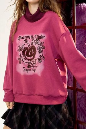 Cute Everyday Outfits, Outfit Inspo Casual Moonlight Flight Printed Sweatshirt