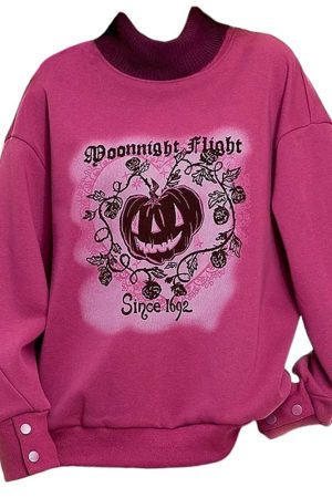 Cute Everyday Outfits, Outfit Inspo Casual Moonlight Flight Printed Sweatshirt