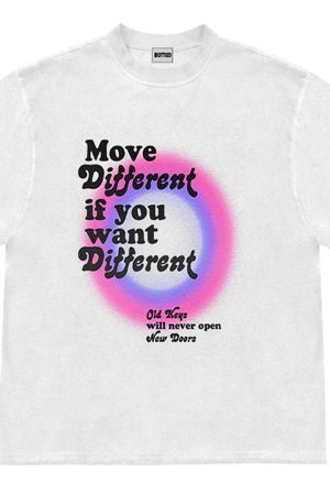 Cute Everyday Outfits, Outfit Inspo Casual Move Different Graphic T-Shirt