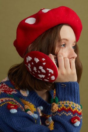 Cute Everyday Outfits, Outfit Inspo Casual Mushroom Beret Hat