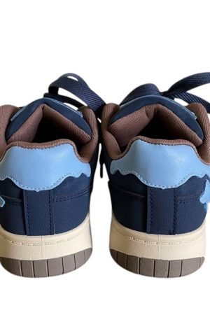 Cute Everyday Outfits, Outfit Inspo Casual Navy Blue Star Aesthetic Sneakers