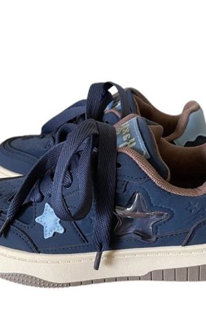Cute Everyday Outfits, Outfit Inspo Casual Navy Blue Star Aesthetic Sneakers