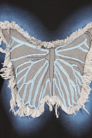 Cute Everyday Outfits, Outfit Inspo Casual Neon Butterfly Oversized T-Shirt