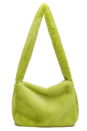 Cute Everyday Outfits, Outfit Inspo Casual Neon Fuzzy Bag