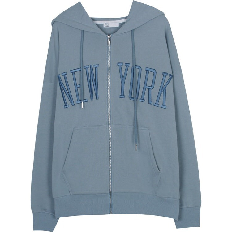 Cute Everyday Outfits, Outfit Inspo Casual New York Embroidery Hoodie Cute Everyday Outfits, Outfit Inspo Casual New York Embroidery Hoodie