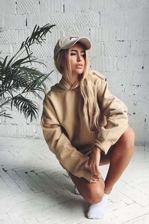 Cute Everyday Outfits, Outfit Inspo Casual Nude Hoodie