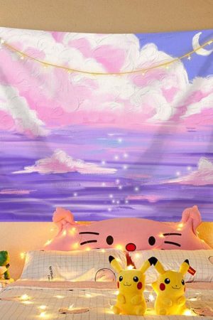 Cute Everyday Outfits, Outfit Inspo Casual Oil Painting Tapestry & LED Lights Set