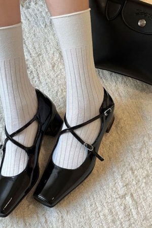 Cute Everyday Outfits, Outfit Inspo Casual Old Money Cross Strap Mary Janes