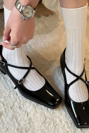 Cute Everyday Outfits, Outfit Inspo Casual Old Money Cross Strap Mary Janes