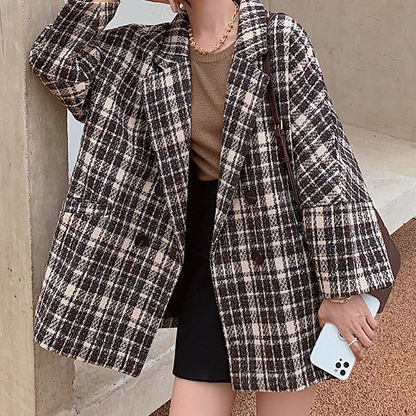 Cute Everyday Outfits, Outfit Inspo Casual Old Money Plaid Jacket Cute Everyday Outfits, Outfit Inspo Casual Old Money Plaid Jacket
