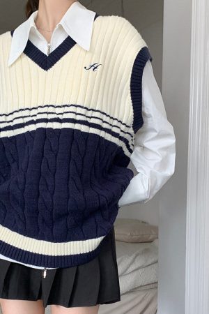 Cute Everyday Outfits, Outfit Inspo Casual Old Money Yacht Club Striped Vest