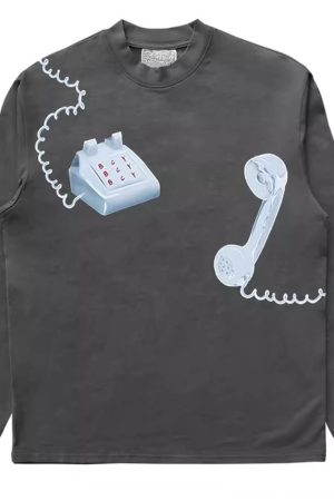 Cute Everyday Outfits, Outfit Inspo Casual Old School Phone Aesthetic Sweatshirt