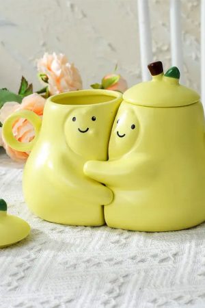 Cute Everyday Outfits, Outfit Inspo Casual Pair of Pear-Shaped Couple Mugs