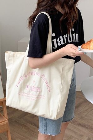 Cute Everyday Outfits, Outfit Inspo Casual Paris Embroidered Flower Bag