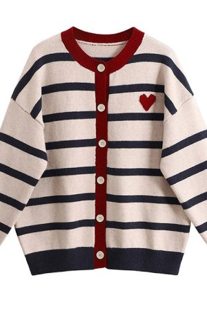 Cute Everyday Outfits, Outfit Inspo Casual Paris Striped Cardigan