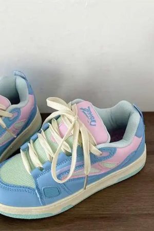 Cute Everyday Outfits, Outfit Inspo Casual Pastel Candy Skater Sneakers