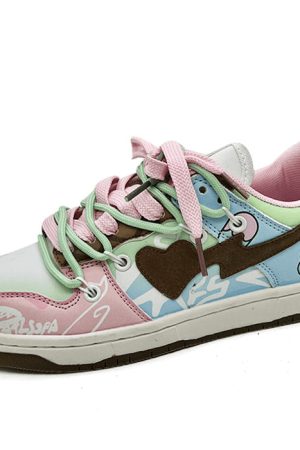 Cute Everyday Outfits, Outfit Inspo Casual Pastel Heart Aesthetic Sneakers