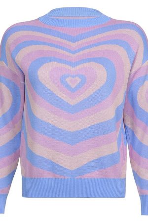 Cute Everyday Outfits, Outfit Inspo Casual Pastel Heart Sweater