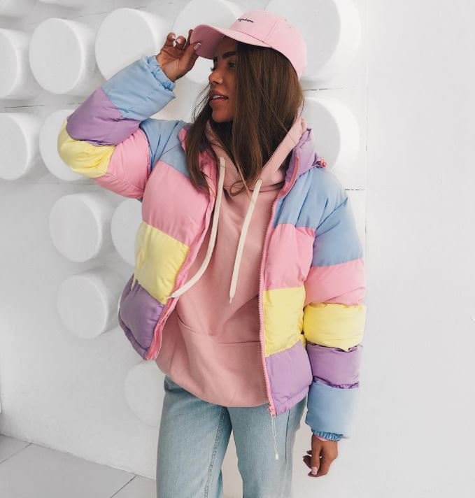 Cute Everyday Outfits, Outfit Inspo Casual Pastel Padded Jacket Cute Everyday Outfits, Outfit Inspo Casual Pastel Padded Jacket