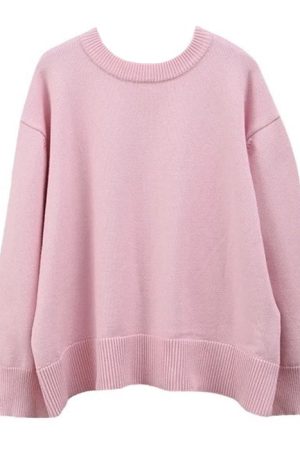 Cute Everyday Outfits, Outfit Inspo Casual Pastel Pink Oversized Sweater