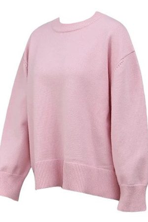 Cute Everyday Outfits, Outfit Inspo Casual Pastel Pink Oversized Sweater