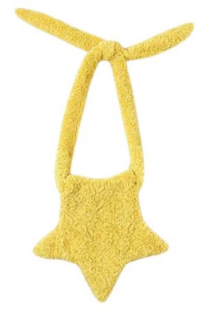 Cute Everyday Outfits, Outfit Inspo Casual Pastel Star-Shaped Fuzzy Bag