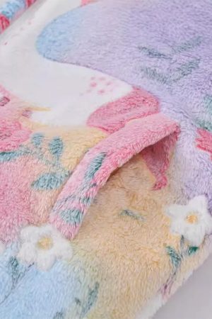 Cute Everyday Outfits, Outfit Inspo Casual Pastel Unicorn Fleece Jacket