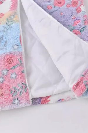 Cute Everyday Outfits, Outfit Inspo Casual Pastel Unicorn Fleece Jacket