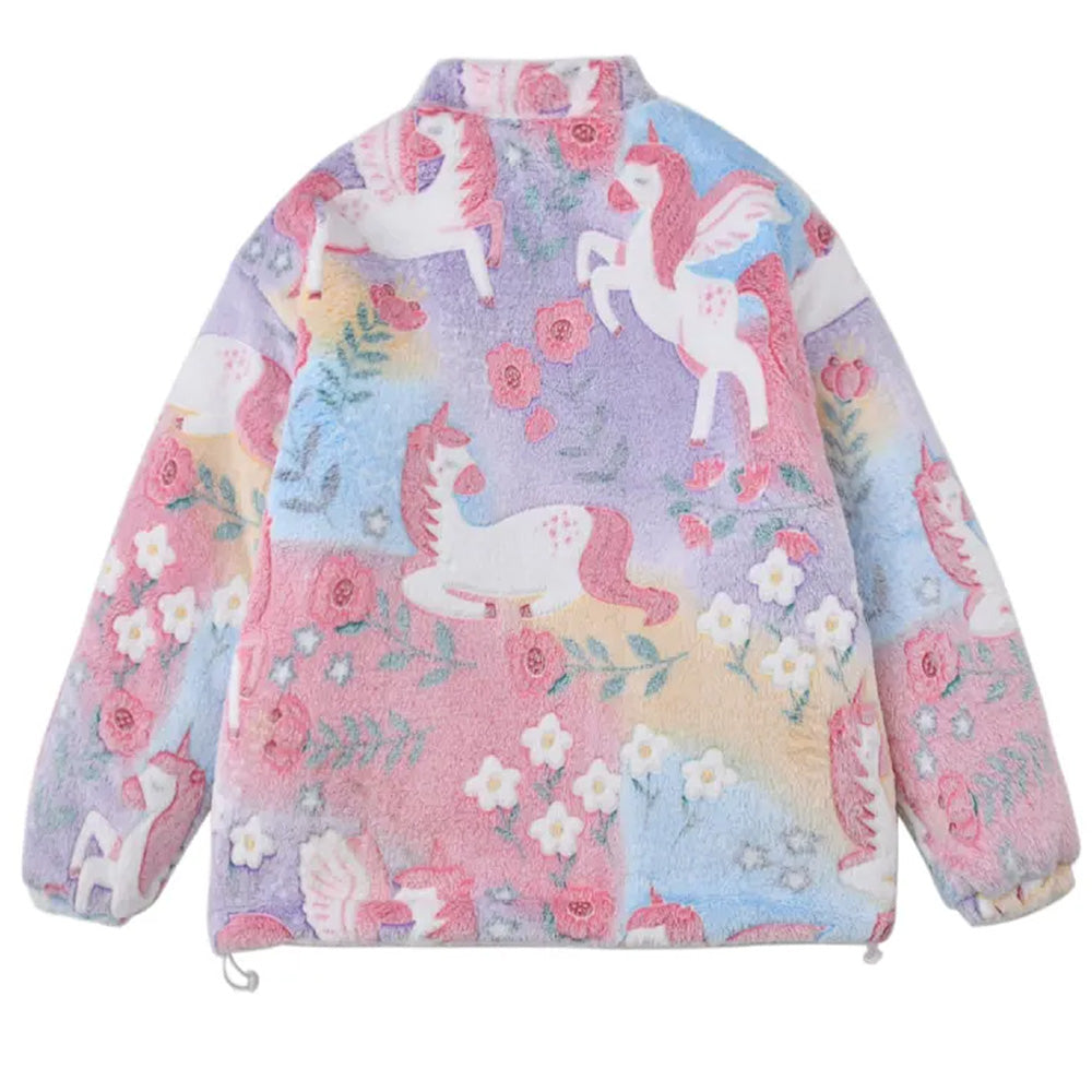 Cute Everyday Outfits, Outfit Inspo Casual Pastel Unicorn Fleece Jacket Cute Everyday Outfits, Outfit Inspo Casual Pastel Unicorn Fleece Jacket