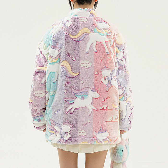 Cute Everyday Outfits, Outfit Inspo Casual Pastel Unicorn Zip-Up Jacket Cute Everyday Outfits, Outfit Inspo Casual Pastel Unicorn Zip-Up Jacket