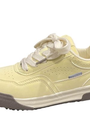 Cute Everyday Outfits, Outfit Inspo Casual Pastel Yellow Aesthetic Sneakers