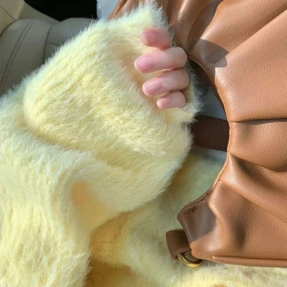 Cute Everyday Outfits, Outfit Inspo Casual Pastel Yellow Fuzzy Cardigan Cute Everyday Outfits, Outfit Inspo Casual Pastel Yellow Fuzzy Cardigan