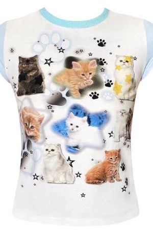 Cute Everyday Outfits, Outfit Inspo Casual Paws Crop Top