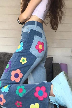 Cute Everyday Outfits, Outfit Inspo Casual Peace & Petals Indie Kid Jeans