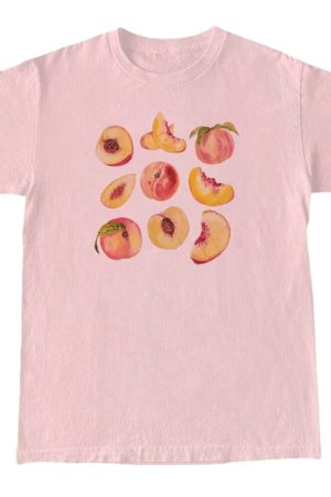 Cute Everyday Outfits, Outfit Inspo Casual Peach Graphic T-Shirt