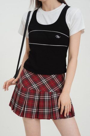 Cute Everyday Outfits, Outfit Inspo Casual Perfectly Preppy Plaid Pleated Skirt