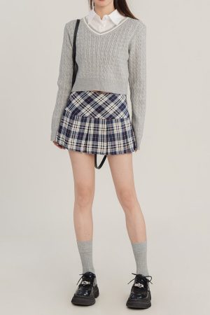 Cute Everyday Outfits, Outfit Inspo Casual Perfectly Preppy Plaid Pleated Skirt