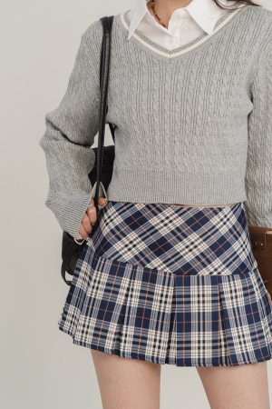 Cute Everyday Outfits, Outfit Inspo Casual Perfectly Preppy Plaid Pleated Skirt