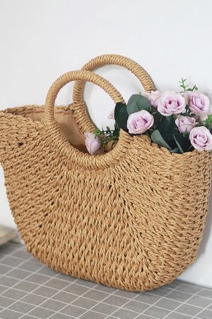 Cute Everyday Outfits, Outfit Inspo Casual Picnic Time Cottagecore Straw Bag