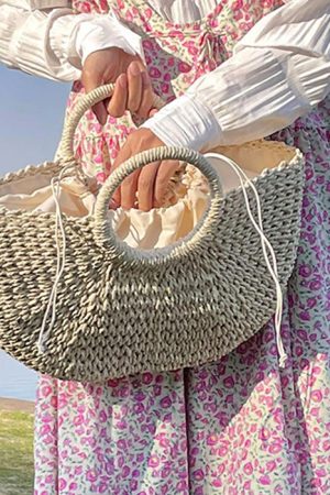 Cute Everyday Outfits, Outfit Inspo Casual Picnic Time Cottagecore Straw Bag