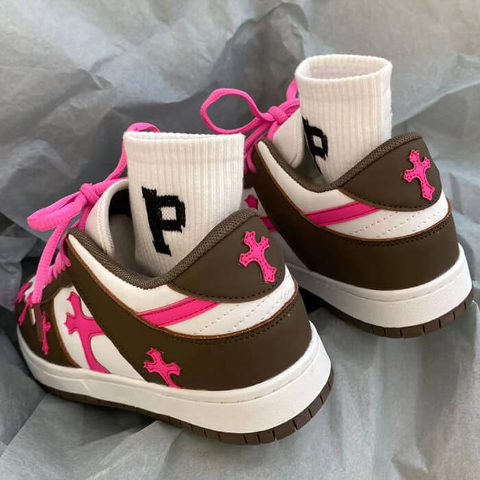 Cute Everyday Outfits, Outfit Inspo Casual Pink & Brown Cross Sneakers Cute Everyday Outfits, Outfit Inspo Casual Pink & Brown Cross Sneakers