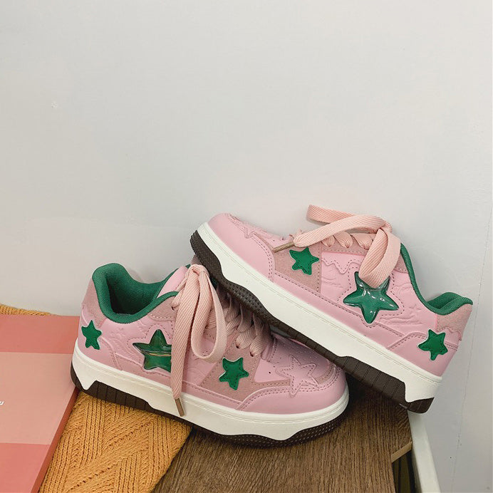 Cute Everyday Outfits, Outfit Inspo Casual Pink & Green Aesthetic Star Sneakers Cute Everyday Outfits, Outfit Inspo Casual Pink & Green Aesthetic Star Sneakers