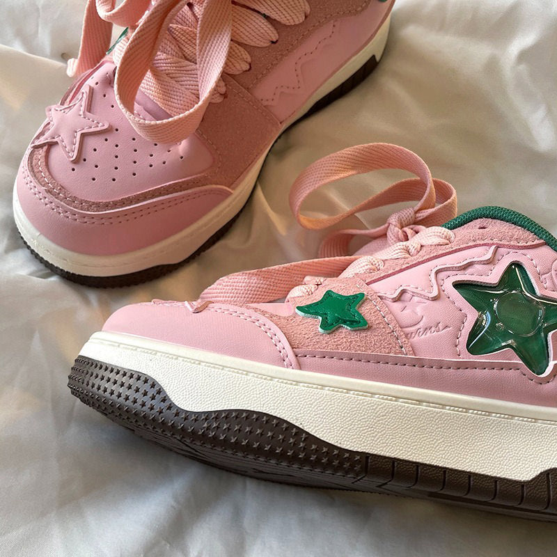 Cute Everyday Outfits, Outfit Inspo Casual Pink & Green Aesthetic Star Sneakers Cute Everyday Outfits, Outfit Inspo Casual Pink & Green Aesthetic Star Sneakers
