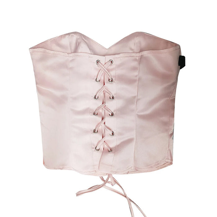 Cute Everyday Outfits, Outfit Inspo Casual Pink Satin Bow Corset Cute Everyday Outfits, Outfit Inspo Casual Pink Satin Bow Corset