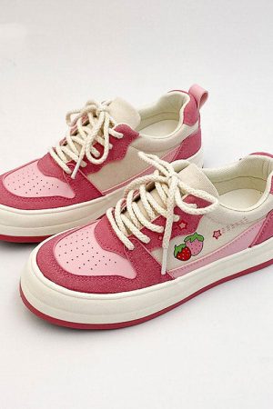 Cute Everyday Outfits, Outfit Inspo Casual Pink Strawberry Sneakers