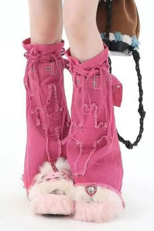 Cute Everyday Outfits, Outfit Inspo Casual Pink Y2K Mini Skirt & Leg Warmers Set